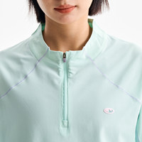 Outdoor-Sport-Pullover mit halbem Reißverschlusskragen, Unisex, sonnenbeständig, antibakteriell, schnell trocknend, lockerer, langärmliger Pullover, Oberteil LST9506W