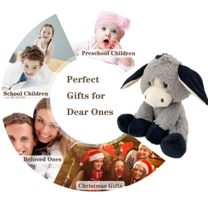 <span class=keywords><strong>Peluche</strong></span> personalizzato farcito simpatico <span class=keywords><strong>asino</strong></span> grigio in 9 pollici - Product Image 5