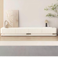 Fabricant de gros prix personnalisé nouvelle table basse de salon décorative nordique en bois blanc avec grand rangement