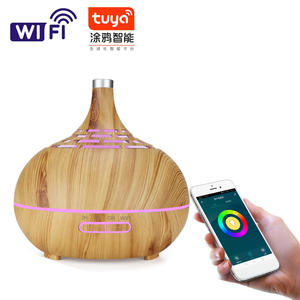 Diffuseur d'arômes moderne en marbre 0,5 L, humidificateur ultrasonique avec lumière LED pour l'aromathérapie à domicile - Product Image 5