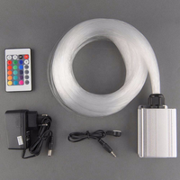 Kit de Fibre Optique Portable Compact 10W IP33 6000K Lumière du Jour en Alliage d'Aluminium avec Moteur LED pour Maison, Voiture, Restaurant, Bar