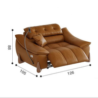 Canapé électrique inclinable en cuir moderne, coussin confortable, appui-tête électrique, port USB, pour salon de luxe, meubles de maison
