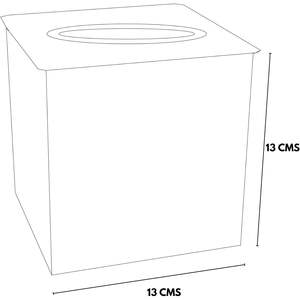 Couvercle de boîte à mouchoirs noir antique artisanal porte-distributeur carré martelé à la main résistant à la rouille et décoratif - Product Image 2
