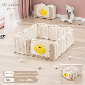 Valla de juguete de HDPE barata para bebé, juegos plegables de plástico para gatear, Corralito, valla de juguete de seguridad, almohadillas para sala de estar de niños - Product Image 1