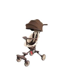 Cochecito de Cuatro Ruedas BabyGood V7-A Color Té con Leche, Ligero, Plegable con un Botón, Absorción de Impactos, Capacidad de 15 kg - Product Image 5