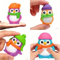 Vente Flash Transfrontalière : Adorable Jouet Squishy Pingouin à Presser au Doigt, Jouet Anti-Stress Portable et Doux, Adorable Jouet Sensoriel à Presser
