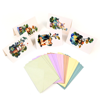 Tarjetas de Felicitación Minimalistas Personalizadas con Diseño de Animales Adorables, Imprimibles, con Sobres y Hoja de Pegatinas