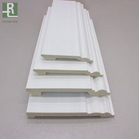 RUITONG Plinthe en plastique blanc rustique 12 cm, facile à installer, pour décoration intérieure moderne, bureau, résistante à l'humidité