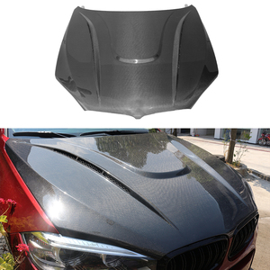 ฝากระโปรงหน้าคาร์บอนไฟเบอร์สำหรับ X5 X6 F15 F16 ปี 2013-2018 ชุดอัพเกรดกันชนหน้าแบบ Bolt-On สีดำ ใช้ได้กับรถทั่วไป - Product Image 1