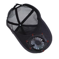 Solarbetriebene, über USB aufladbare Velour-Kappe mit Cartoon-Blattventilator, Sommer-Sonnenschutzhut für Babys, Jungen und Mädchen