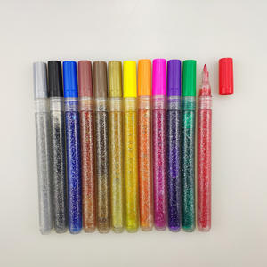 Marqueur de peinture couleur pailletée en plastique, stylo marqueur acrylique - Product Image 5