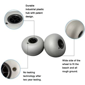 Hanak yeni geldi yüksek kaliteli plaj sepeti 8 inç 9 inç 10 inç <span class=keywords><strong>12</strong></span> inç 16 inç PVC pnömatik plaj balon tekerlek - Product Image 4