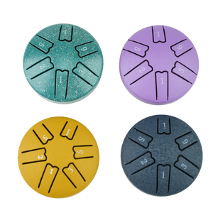 Tambour à langue en acier miniature de 3 pouces à 6 notes en gros - Petite percussion handpan, sans danger pour les enfants et pour la méditation, accord précis - Product Image 1