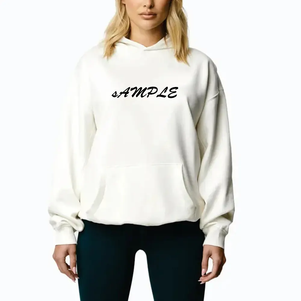 Sweats à capuche sans ficelle pour femmes avec étiquette personnalisée sweat à capuche en coton moelleux pour femmes