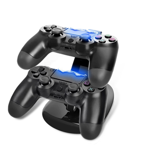 SYYTECH Nuevo Soporte <span class=keywords><strong>de</strong></span> Carga Vertical <span class=keywords><strong>Inalámbrico</strong></span> USB para <span class=keywords><strong>4</strong></span> Controles <span class=keywords><strong>de</strong></span> Videojuegos, Base <span class=keywords><strong>de</strong></span> Carga para Gamepad, Accesorios <span class=keywords><strong>de</strong></span> Venta al por Menor - Product Image 2