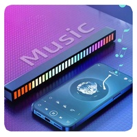 Nouvelle voiture ordinateur écran jeu décoration 32 bits Rgb barre lumineuse sonore commande vocale LED musique rythme lumières lampe