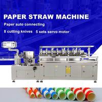 Nouvelle ligne de production de machines Gaoda pour la fabrication de pailles en papier sans colle, 380V 6kW, garantie 1 an