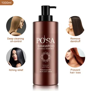wholesale POSA botanical anti hair loss shampoo for all type of hair salon using