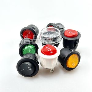 Interrupteur à bascule rond 20 mm 2 ou 3 broches avec LED marche/arrêt pour équipement industriel, bornes à vis IP41 - Product Image 3