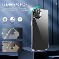 Nouvelle coque de protection hybride transparente antichoc populaire en TPU et PC pour iPhone 14 Pro Max