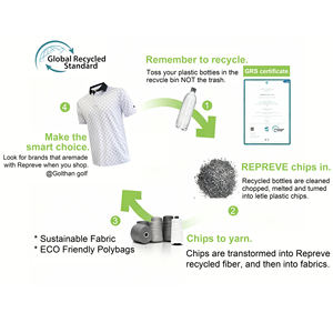 Chemise de sport pour homme personnalisée, col Henry, tissée, brodée, respirante, durable, confortable, séchage rapide, style polo - Product Image 5