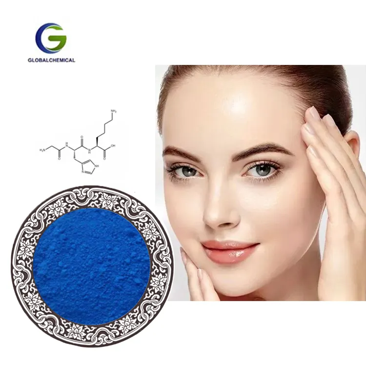 Cosmetics beauty GHK-CU (Copper Peptide) cosmetics Ahk-CU powder copper peptide