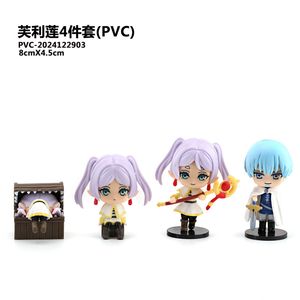 4 pièces/1 ensemble de figurines Sousou No Frieren Frieren, figurine Mimic Himmel, jouets, figurines d'action, ensemble de figurines, collection de poupées, 6,5-8,5 cm - Product Image 6
