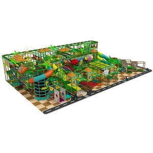 Maßgeschneidertes Dschungel-Themen-Kinderspielplatz-Equipment Kommerzieller Indoor-Spielplatz für Kinder mit Rutsche - Product Image 1