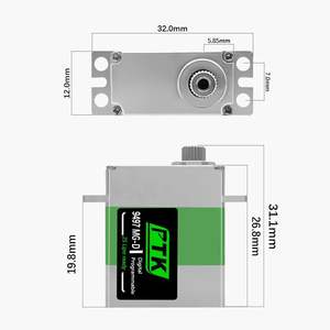 PTK 9497 MG-D 13 kg Couple élevé 13 kg Micro Servo RC Pièce de mise à niveau Servo numérique <span class=keywords><strong>TRX4M</strong></span> TRX4MT Servo pour garçons 1/18 Usine DIY - Product Image 4