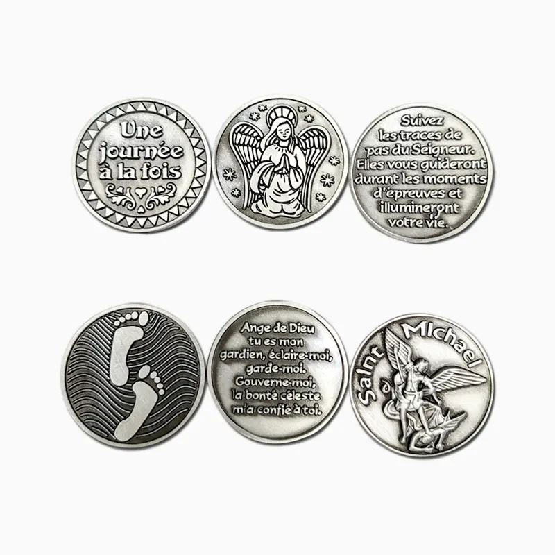 Religie Challenge Munten Aanpasbaar Groothandel Hoge Kwaliteit Zilveren Munt Titanium Munt Blanks Aluminium