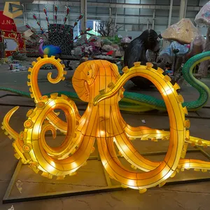 CCSK32 Life Size Festival Decoration Lantern Animal Octopus Lantern Light For Park