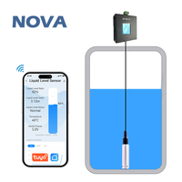 Capteur de niveau de réservoir WIFI submersible 10M 433MHz haute précision avec alarme à distance et affichage LED de la température