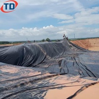 Пленка для пруда 45mil 20mil 30mil, наружная геомембрана из HDPE 500 микрон 750 микрон 1000 микрон, сельскохозяйственная геомембрана