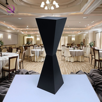 Support de fleurs noir pour vase de table de mariage décorations de centres de table de mariage