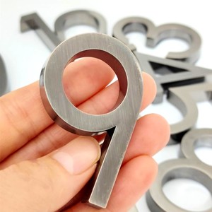 Letras 3D Personalizadas con Acabado Espejo/Cepillado en Oro Rosa/Plata para Logotipo de Tienda y Personalización de Fábrica - Product Image 5