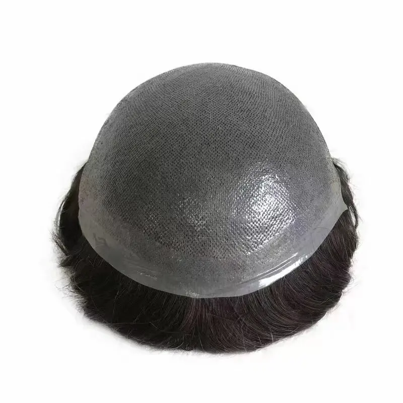 Hot Sale - Invisible Natural Hairline Breathable Super Thin Skin Toupee Human Hair System Unit for Men