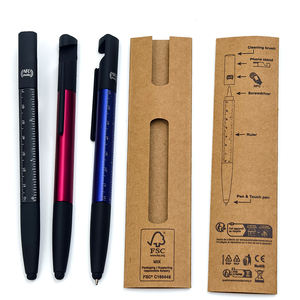 Carnet intelligent NFC personnalisable en cuir PU A5 avec stylo, classeur à anneaux 24 trous pour cadeaux d'affaires - Product Image 6