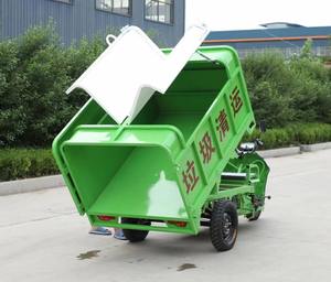Sepeda Roda 3 Roda Sepeda Motor Mini Elektrik Sepeda Roda Tiga Truk Dumper Sampah - Product Image 2