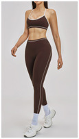 Ensembles de sport pour femmes grandes tailles, 3 pièces, leggings sans couture taille haute, poche, haut de yoga, tenue de sport, soutien-gorge de sport extensible