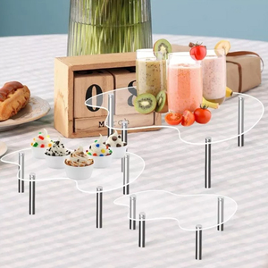 Factory Custom Multilayer Display Stand Acrylic Dessert Rack for <b>Cupcakes</b> for Showcase Made of Metal Plastic Wood and <b>Paper</b> - Product Image 2