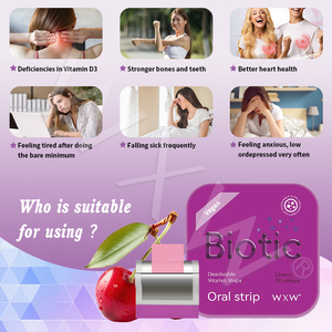 Bande orale dissolvante OEM, film de complément biotique, bande orale biotique efficace à action rapide pour la santé immunitaire, vitamines digestives - Product Image 3