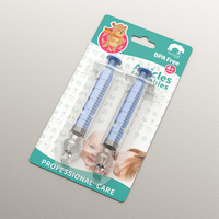 1/2 pièces bébé seringue Silicone aspirateur Nasal Nasal pour bébé infantile sûr laveuse Nasale aiguille Tube nettoyant nouveau-nés nez nettoyant
