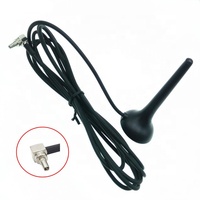Antenne câble GSM GPS LMR100 personnalisée en usine RY avec connecteur coudé et mini-antenne fouet magnétique CRC-9 mâle 2G/3G