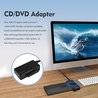 Câble adaptateur convertisseur USB 2.0 vers Mini SATA II 7 + 6 13 broches pour lecteur de CD DVD ROM Slim Line de portable, prix d'usine