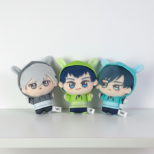 3 modèles de porte-clés en peluche douce de personnages de dessins animés japonais bleus, Isagi Yoichi Bachira Meguru, figurines en peluche - Product Image 1
