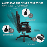 Chaise de Gaming Personnalisée à Dossier Haut, Meilleur Rapport Qualité-Prix, avec Accoudoirs Articulés, en Cuir PU et Base en Acier, Idéale pour les Gamers en Appartement