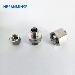 ข้อต่อสแตนเลส NBSANMINSE 316L แบบอัดแรงดันสูง 3000PSI ข้อต่อตรงลดขนาดสำหรับท่อลม - Product Image 4