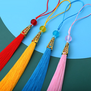 Adorno de Borla de 40cm Estilo Chino, Flecos Decorativos de Poliéster para Hanfu y Guqin - Product Image 2