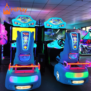 <span class=keywords><strong>Simulateur</strong></span> de course automobile 3D de luxe, machine d'arcade avec volant de direction et mouvement, jeu vidéo de conduite à monnayeur pour centre commercial et parc d'attractions - Product Image 5