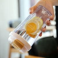 Gobelet en plastique réutilisable, écologique, isolé, design moderne, grande capacité, double paroi, sûr pour le café, le jus, utilisation en extérieur